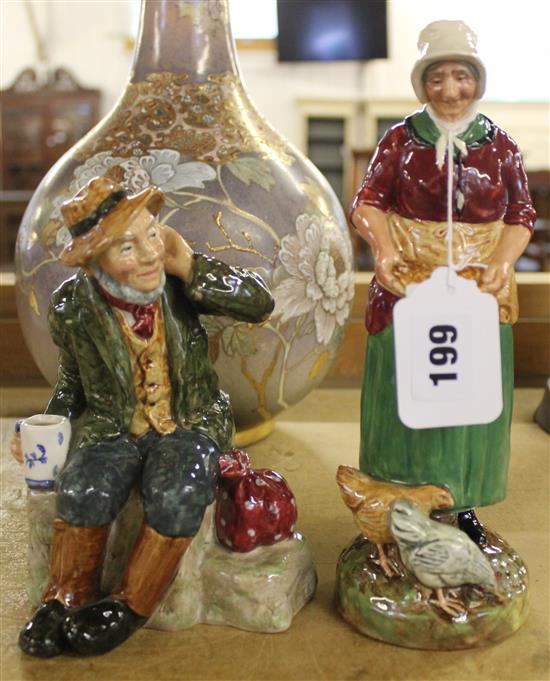2 Royal Doulton figures The Farmers Wife HN2069, Owd Willum HN2042